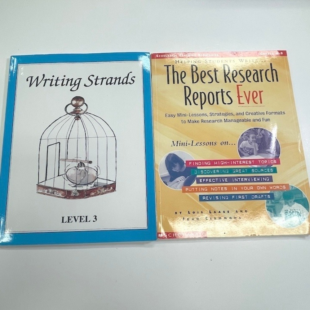 Research Paper Writing‎ Help Books Grades 4-8 Homeschool Middle School NEW